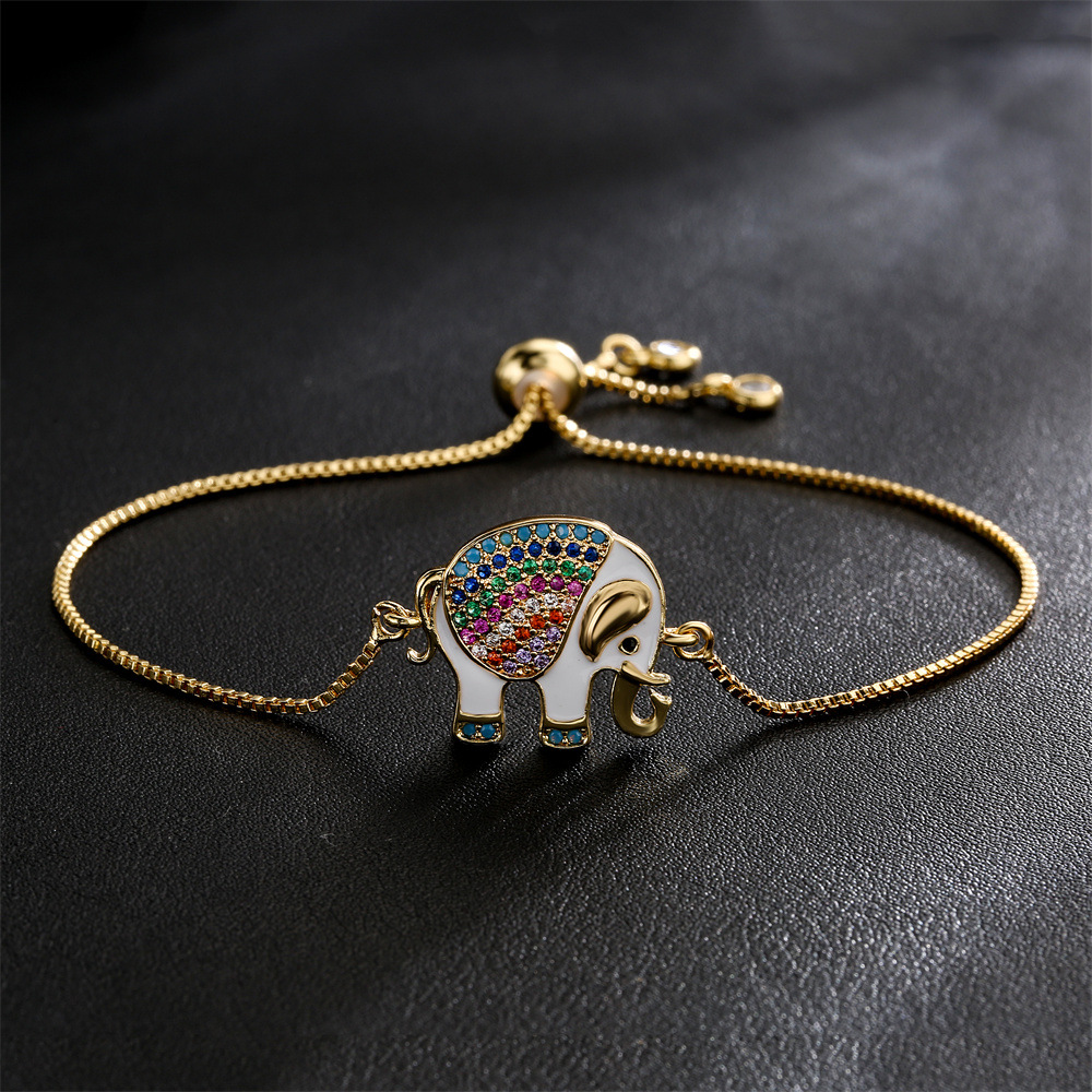 Geometric Copper Bracelet For Women With Zircon Inlay, Elegant Design Suitable For Anniversary