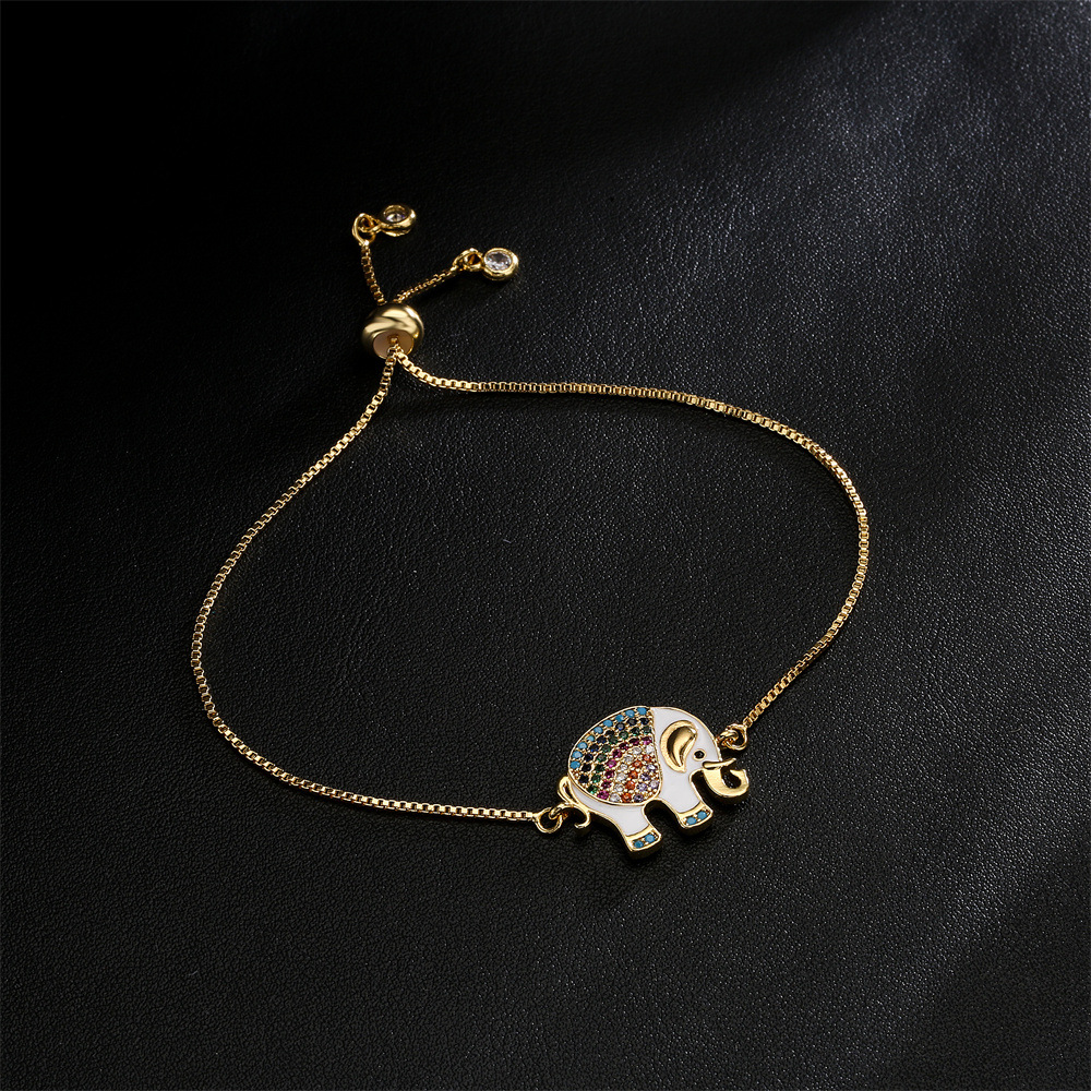 Geometric Copper Bracelet For Women With Zircon Inlay, Elegant Design Suitable For Anniversary 2