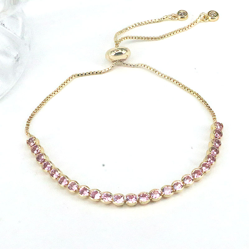 Round Copper Bracelet For Women Featuring Inlay Design In IG Style 5