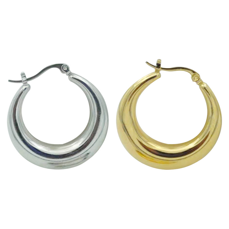 Moon Earrings For Women With Waterproof Non Tarnish Design, Electroplated Stainless Steel Featuring Real Gold PVD Coated Plating 4