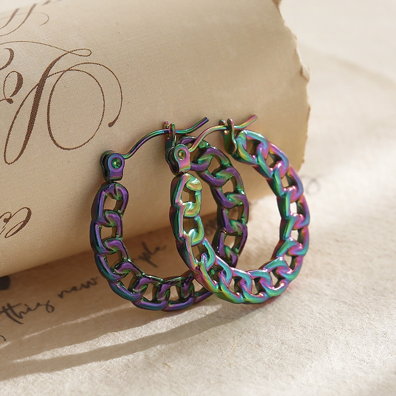 Geometric Earrings For Women In 14K Gold Plated 304 Stainless Steel With Waterproof Non Tarnish PVD Coated Finish 4