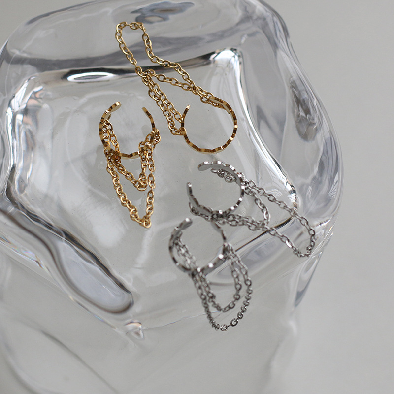 Waterproof Non Tarnish Earrings For Women, PVD Coated 304 Stainless Steel With Real Gold Plated Finish, Gold Clip Earrings