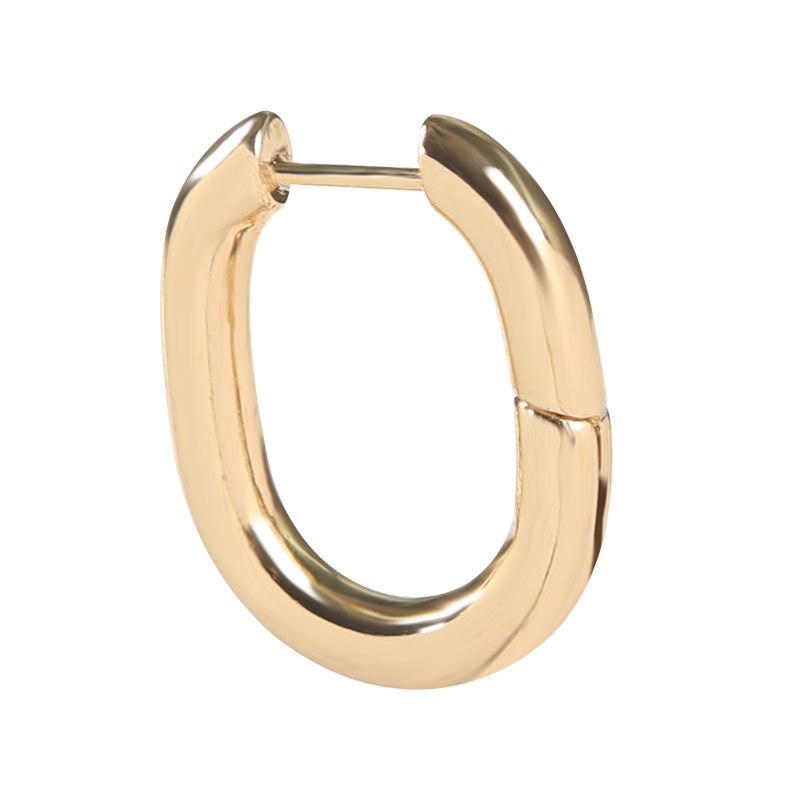 U Shape Electroplated Stainless Steel Earrings For Unisex Featuring 0.03µm Thick Coating, 1 Piece 3