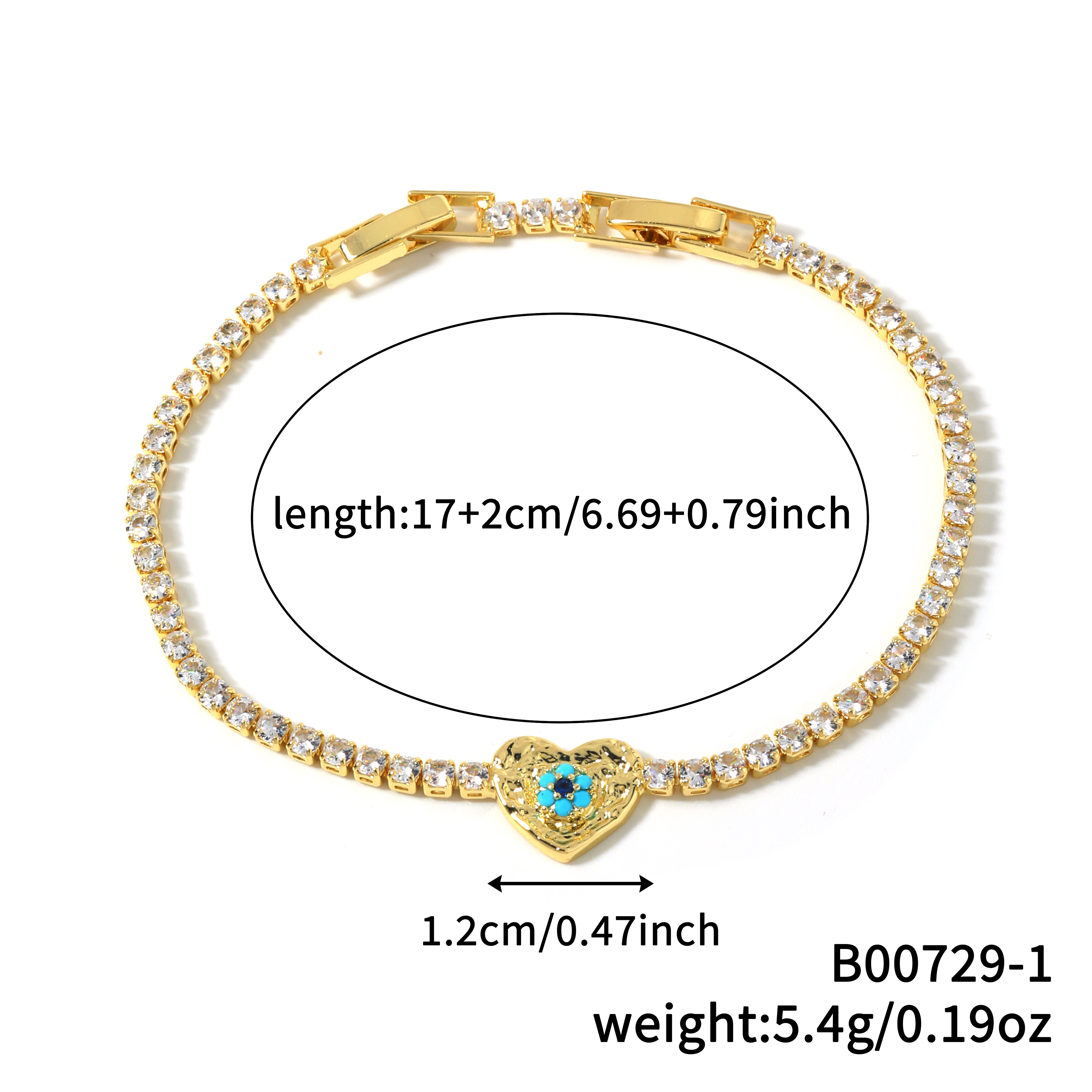 Fashionable Leaf Heart Shaped Copper Bracelet Unisex Birthday Gift Cute Geometric Pattern Neutral Style Ladies Jewelry Accessory 2