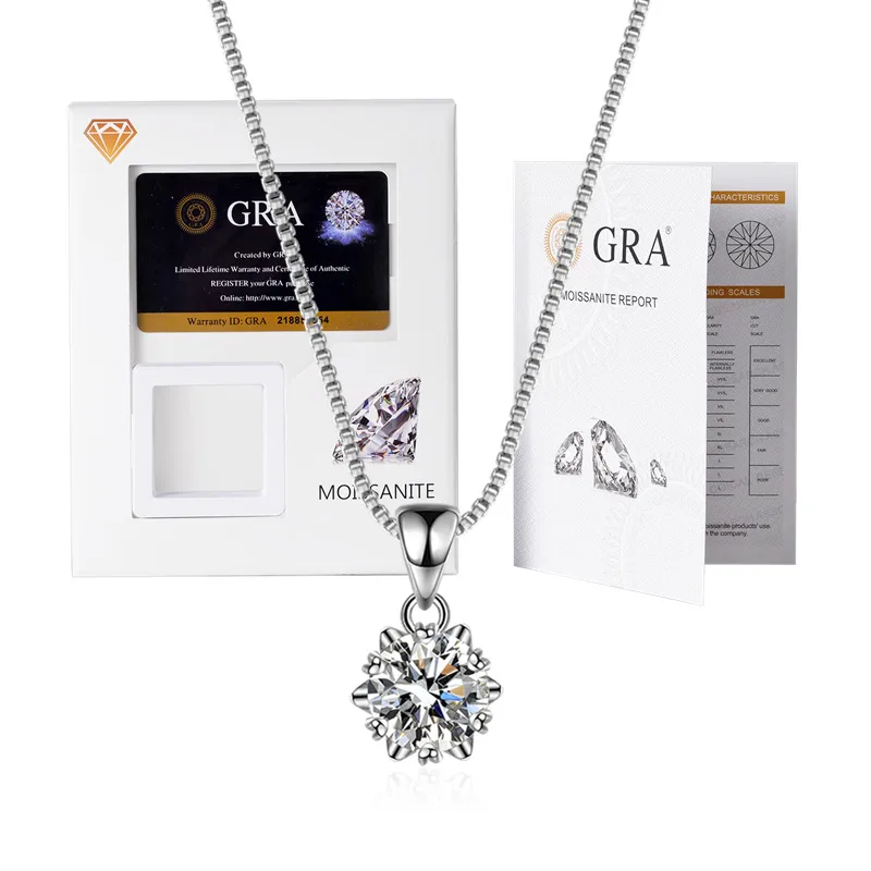 Elegant Heart Shape Pendant Necklace For Women In Silver With Moissanite And Artificial Diamond Inlay On Cable Chain