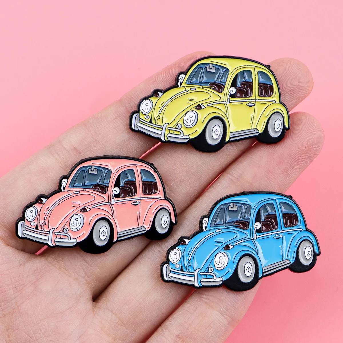 Retro Car Alloy Pin Badge Fashion Clothing Backpack Decoration Zinc Alloy Hot Sale Accessories