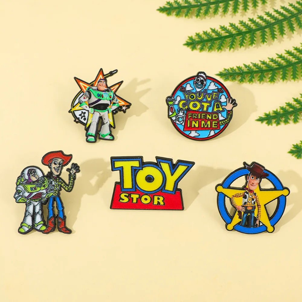 Cartoon Pin Made Of Alloy Featuring Enamel Craftsmanship