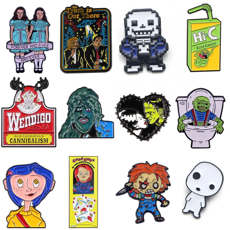 Cartoon Character Pin Made Of Alloy Featuring Metal Craftsmanship