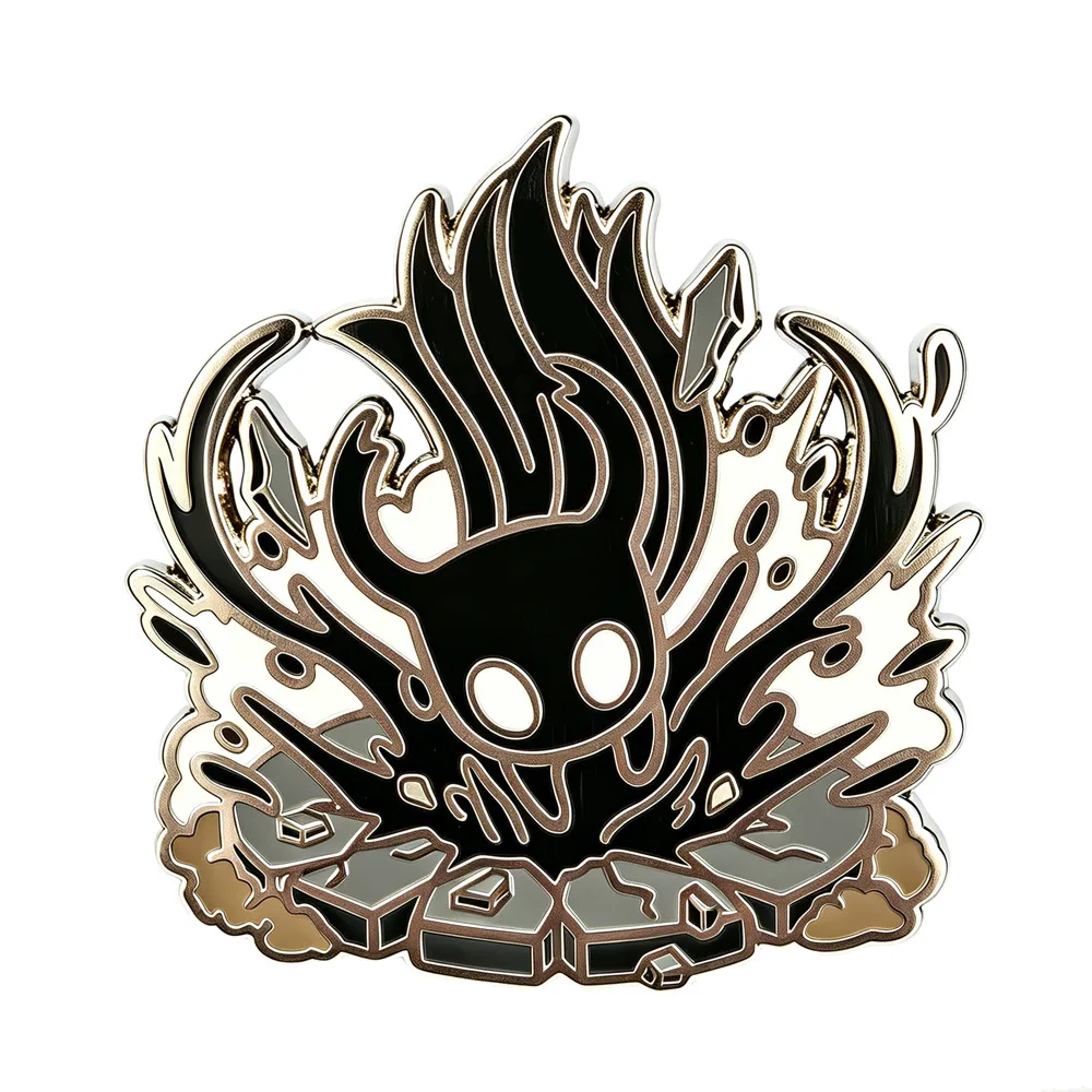 Cartoon Character Pin Made Of Alloy Featuring Stoving Varnish In Dyed Black
