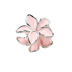 Sweet Plumeria Hair Claws For Women In Natural Pink, Made Of Durable Plastic, Perfect For Autumn Hair Accessories 6