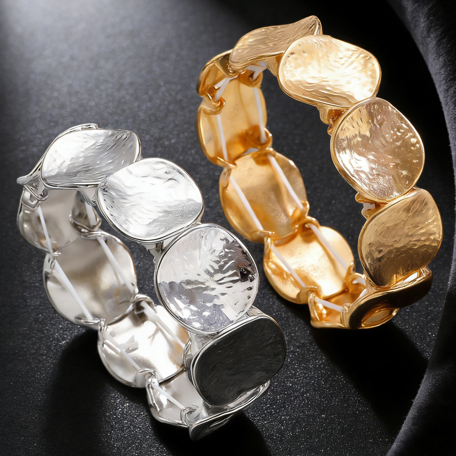 Folds Bracelet For Women In Elegant Golden Color 2