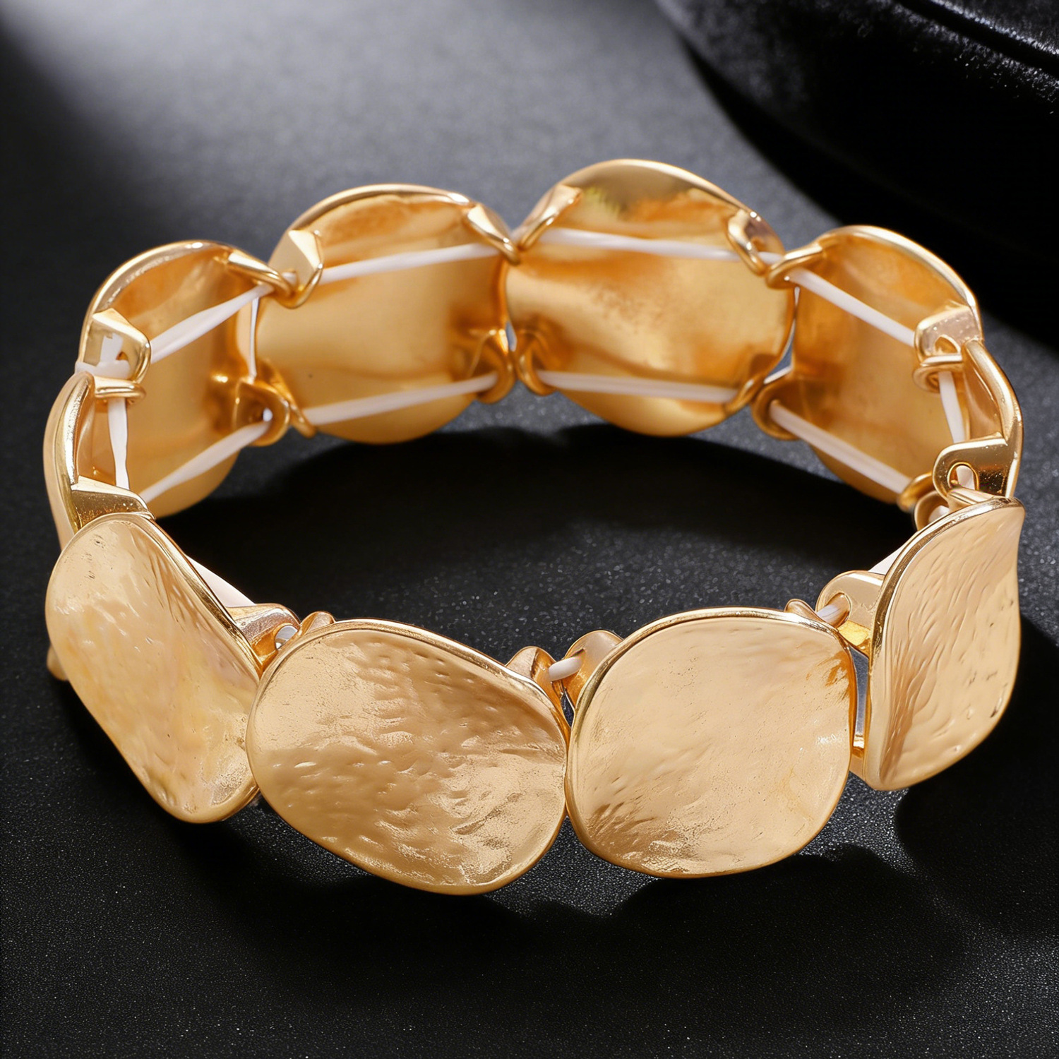 Folds Bracelet For Women In Elegant Golden Color 4