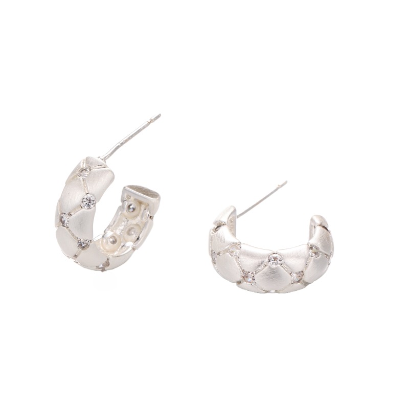 Geometric Asymmetrical Earrings For Women In Copper With 18K Real Gold Plated Water Plating And 0.03µm-0.05µm Thickness 3