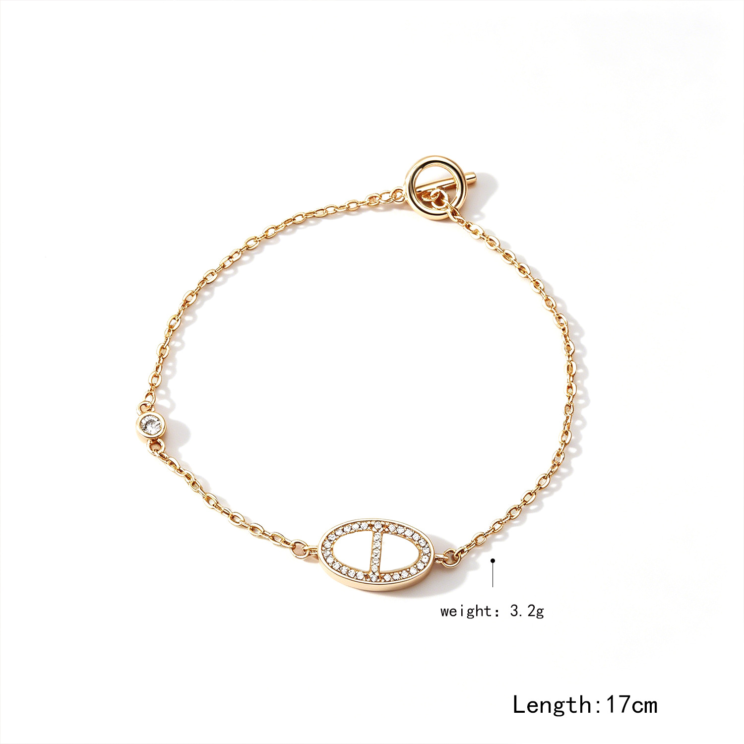 Unisex Geometric Copper Bracelet With 22K Real Gold Electroplated Finish And Mother-of-Pearl Shell Inlay 5