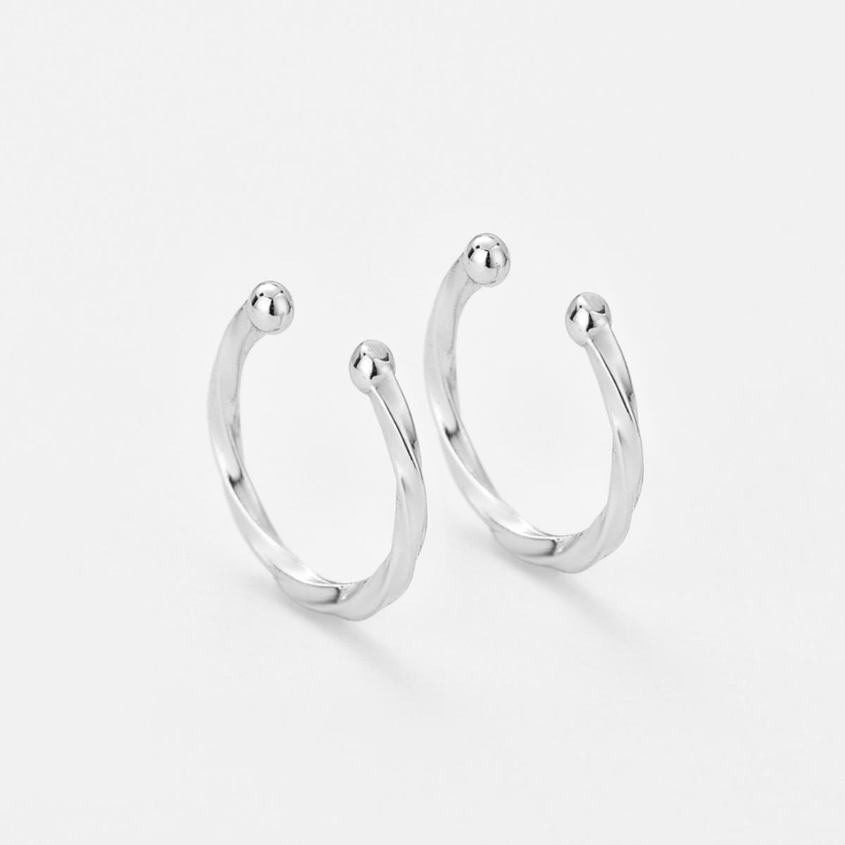 Geometric Golden Ear Cuffs In Simple Style, Unisex Copper Earrings With Electroplated Finish 4