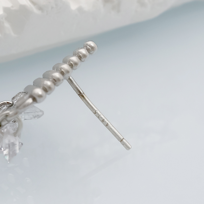 Geometric Tassel Earrings For Women With 925 Sterling Silver Ear Pins, Copper Base, And Platinum Water Plating 3