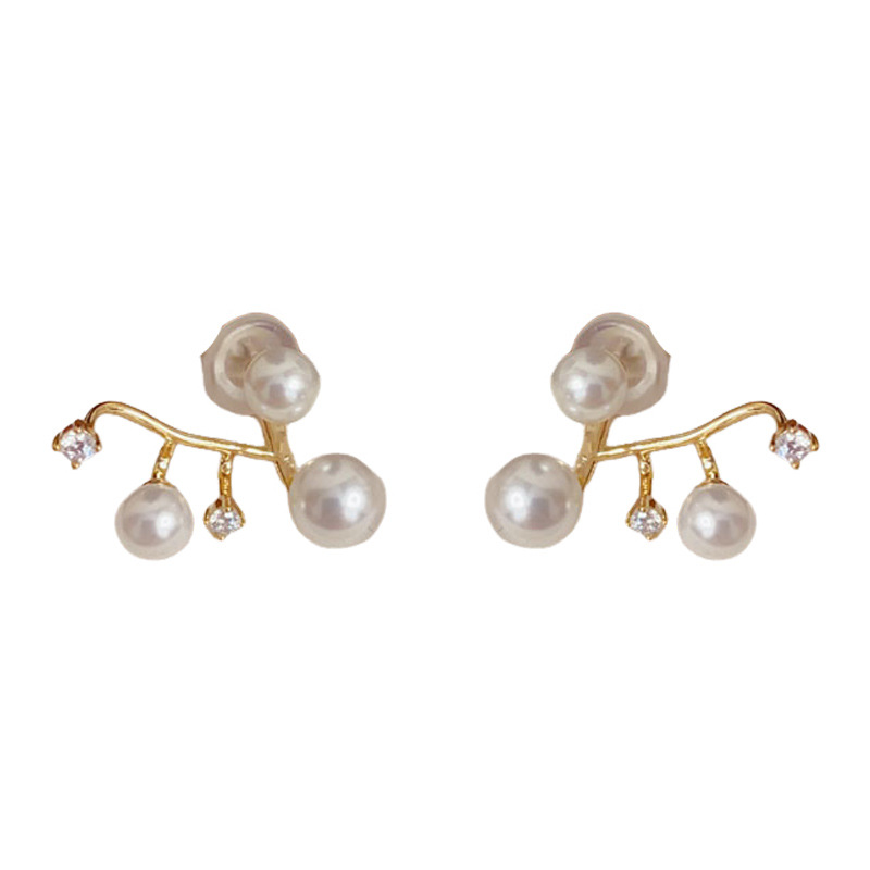 Geometric New Style Women's Earrings In Golden Copper With Real Gold Plated Finish And Rhinestone Inlay 5