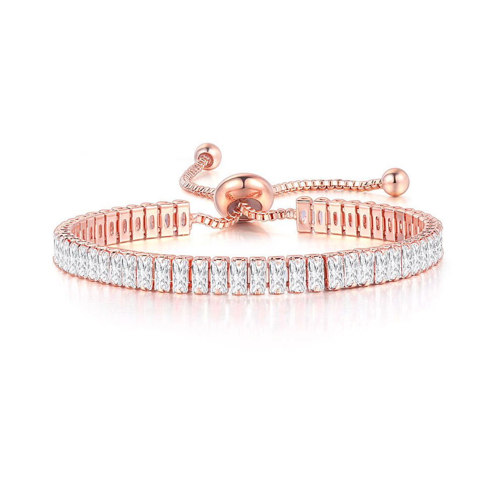 Waves Copper Bracelet For Women Featuring Electroplated Design With Artificial Gemstones In Glam Style 5