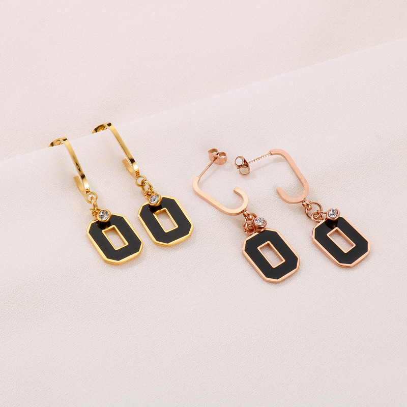 Geometric Earrings For Women Featuring 304 Stainless Steel Ear Pins With 18K Real Gold PVD Coating 4