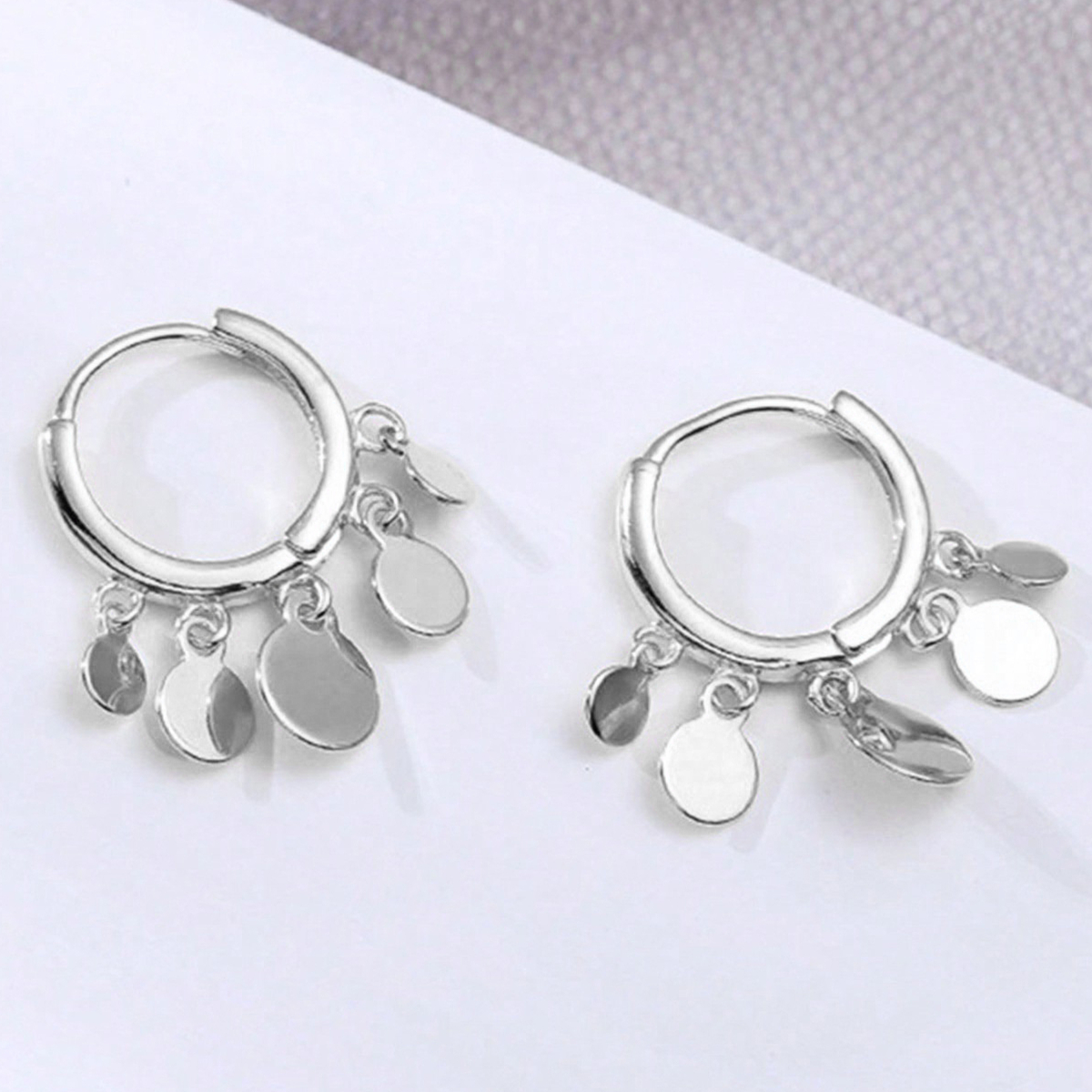 Handmade Geometric Drop Earrings For Women In Copper With KC Golden Water Plating And 0.03µm Thickness 2