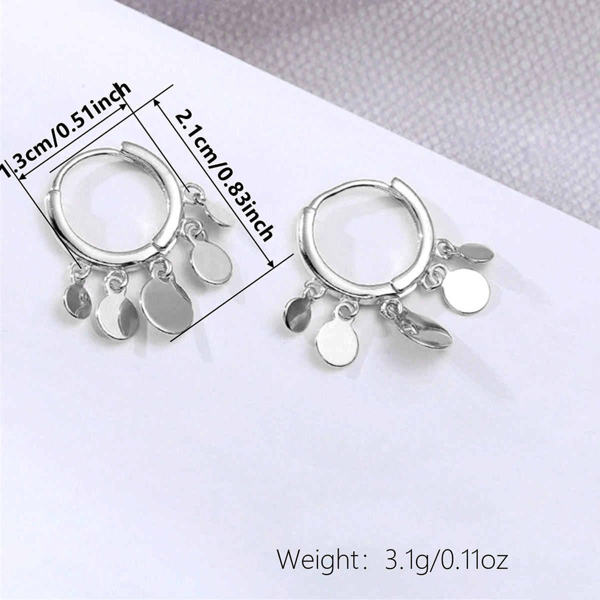 Handmade Geometric Drop Earrings For Women In Copper With KC Golden Water Plating And 0.03µm Thickness 8
