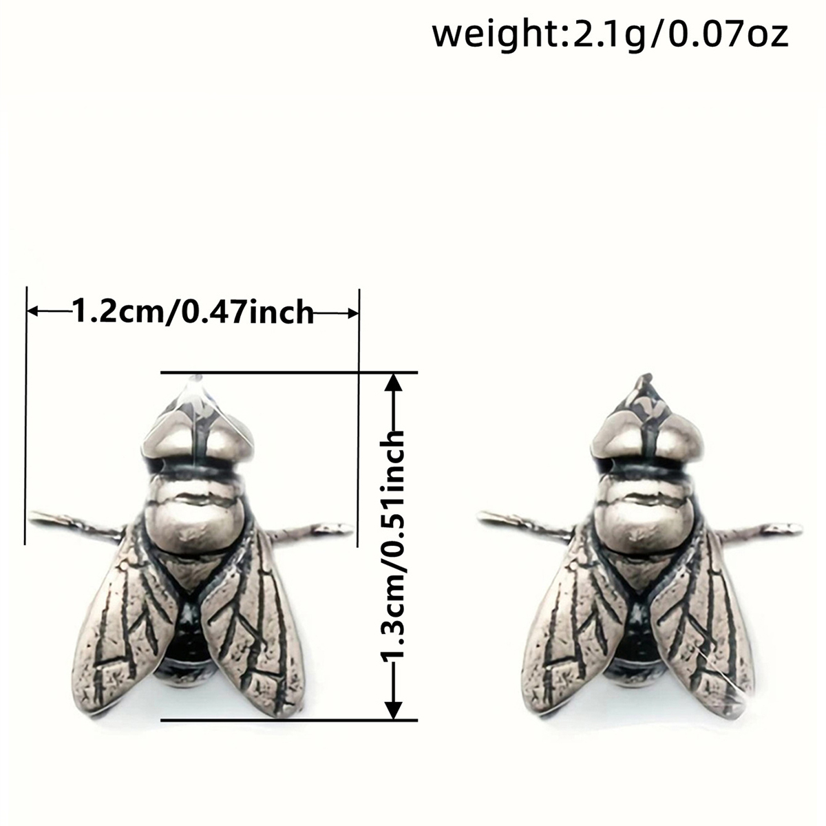 Handmade Geometric Stud Earrings For Women In Copper With White K Plated Water Plating And 0.03µm Thickness 3