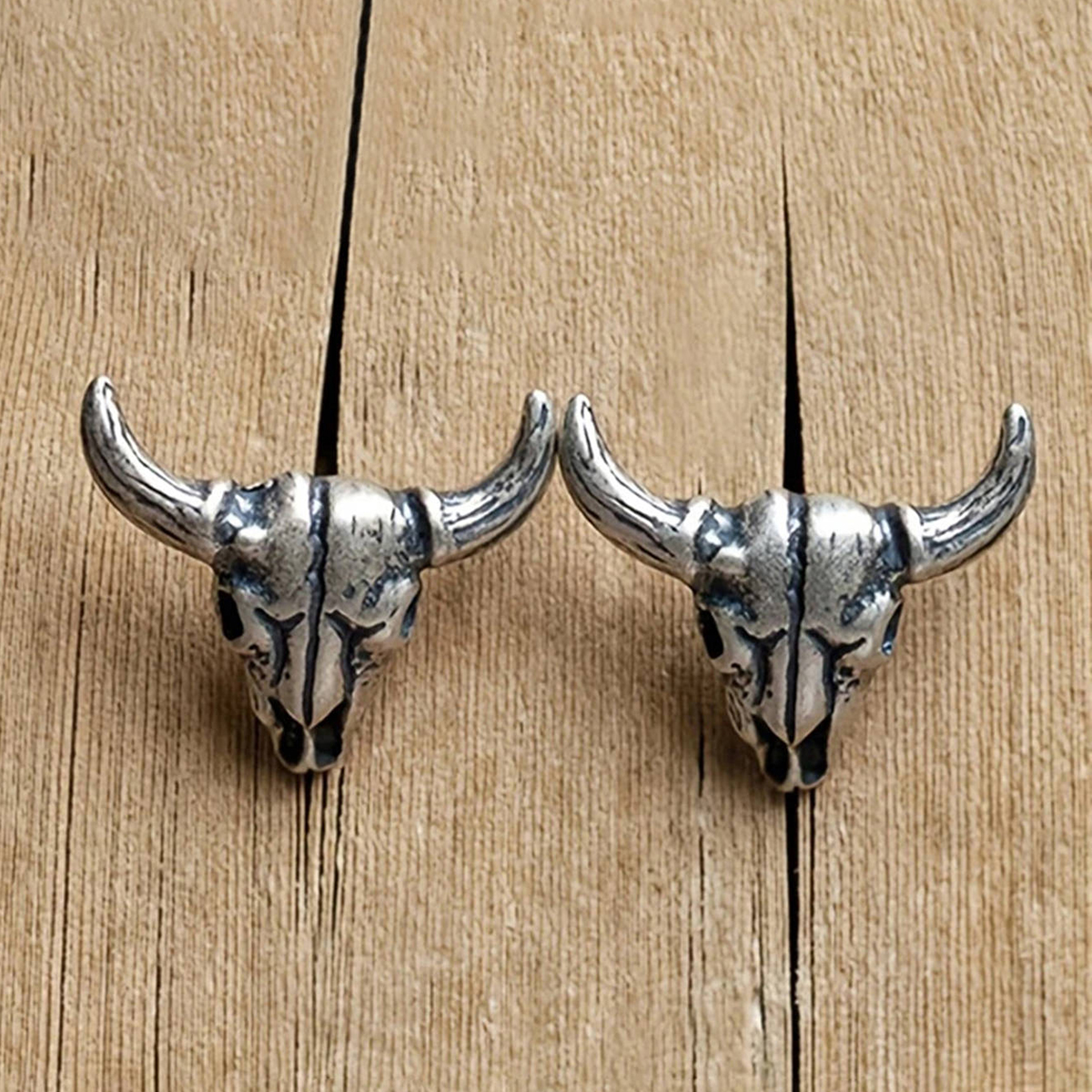 Handmade Geometric Stud Earrings For Women In Copper With White K Plated Water Plating And 0.03µm Thick Coating 3