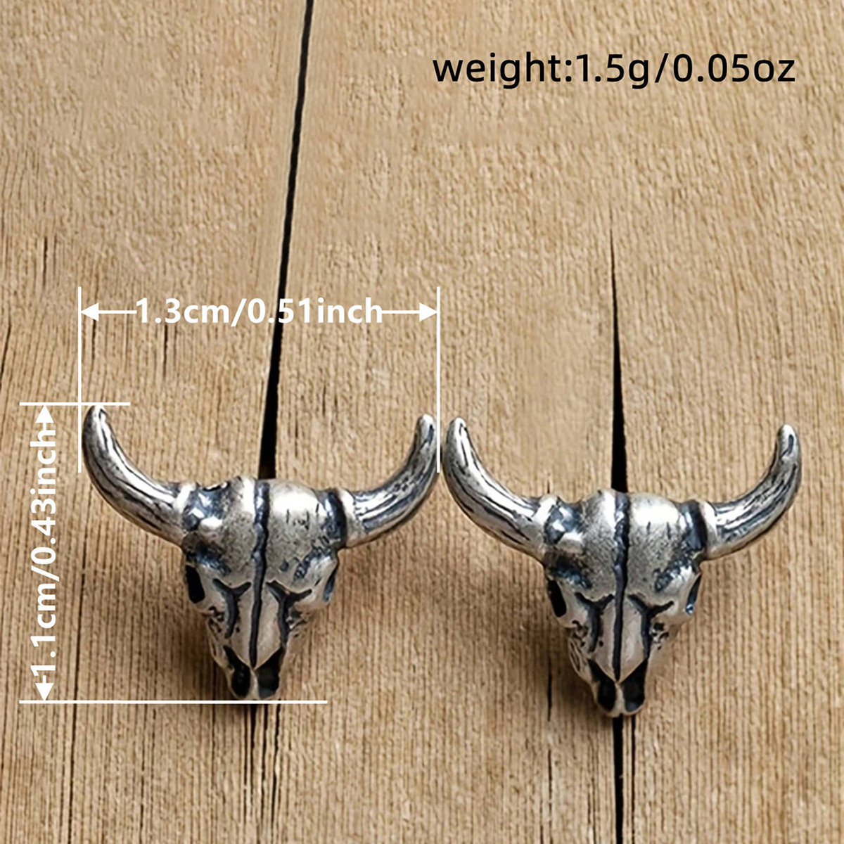 Handmade Geometric Stud Earrings For Women In Copper With White K Plated Water Plating And 0.03µm Thick Coating 5