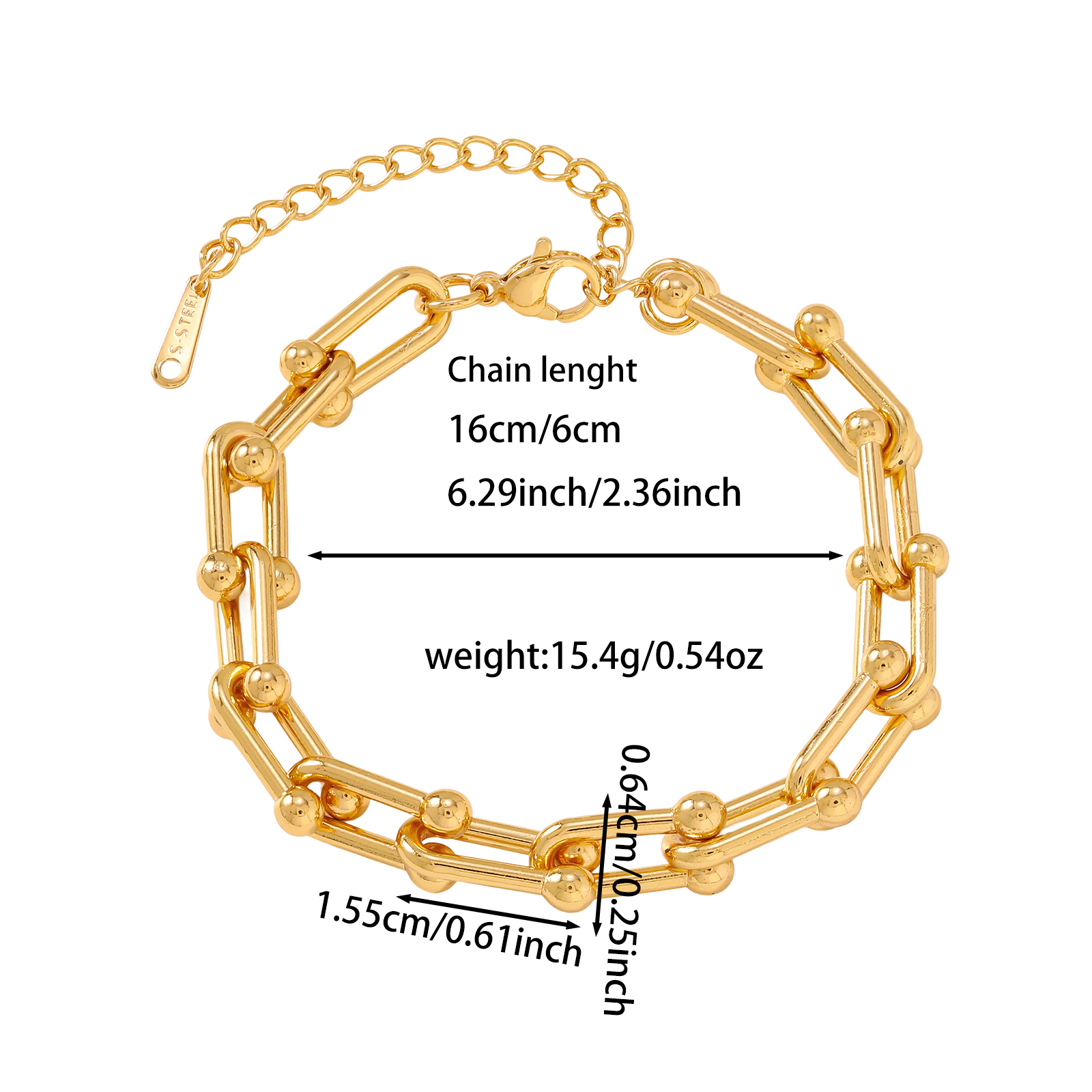 Handmade Letter Necklace For Women With 18K Real Gold Plated 316 Stainless Steel And PVD Coated Paperclip Chain 4