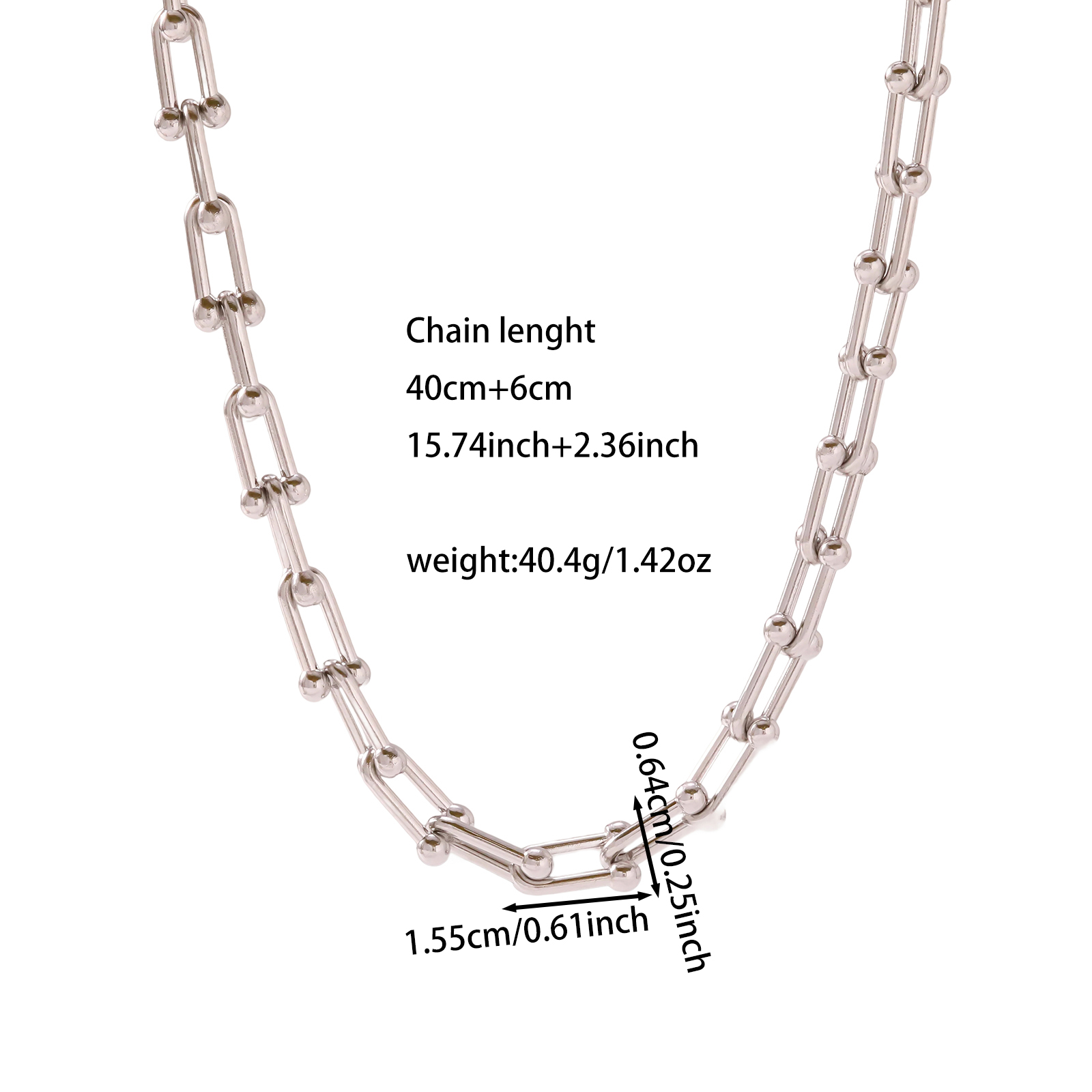 Handmade Letter Necklace For Women With 18K Real Gold Plated 316 Stainless Steel And PVD Coated Paperclip Chain 5