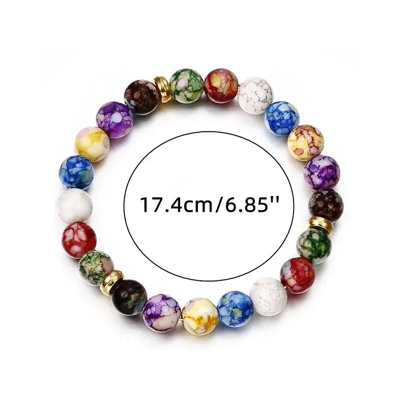 Handmade Resin Bracelets For Unisex Featuring Multicolor Design 4