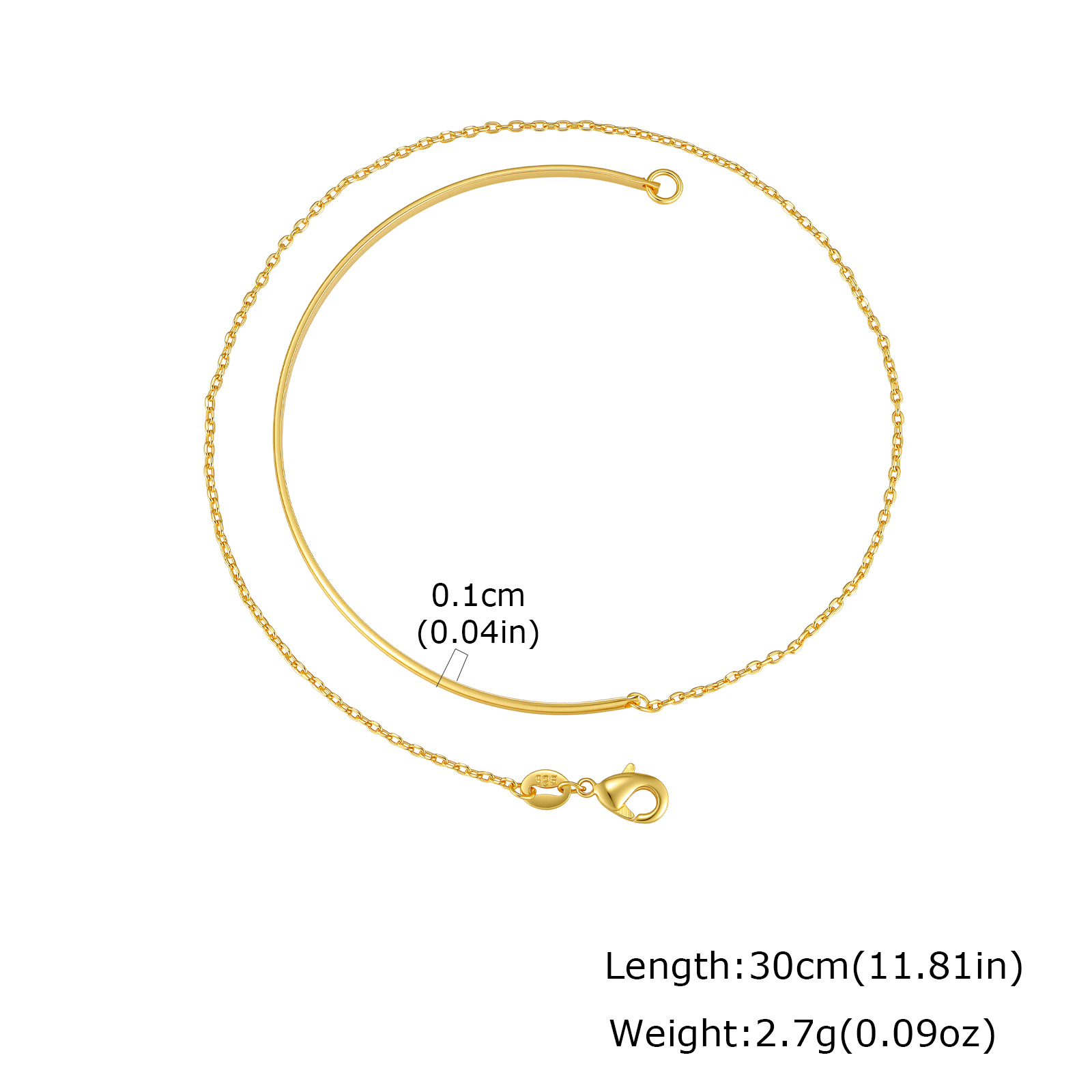 Handmade Solid Color Copper Bracelet For Women With 18K Gold Plated Water Plating And Handmade Chain 2