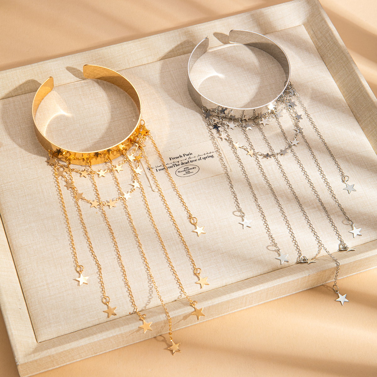 Handmade Star Wristband Featuring Copper Chain Material, Designed For Women With Iron Elements 4