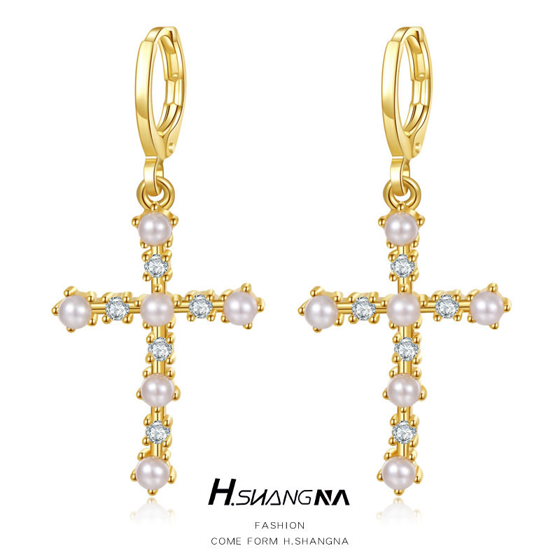 Heart Shape Drop Earrings For Women Featuring 14K Real Gold Plated Copper With Zirconia Inlay 5