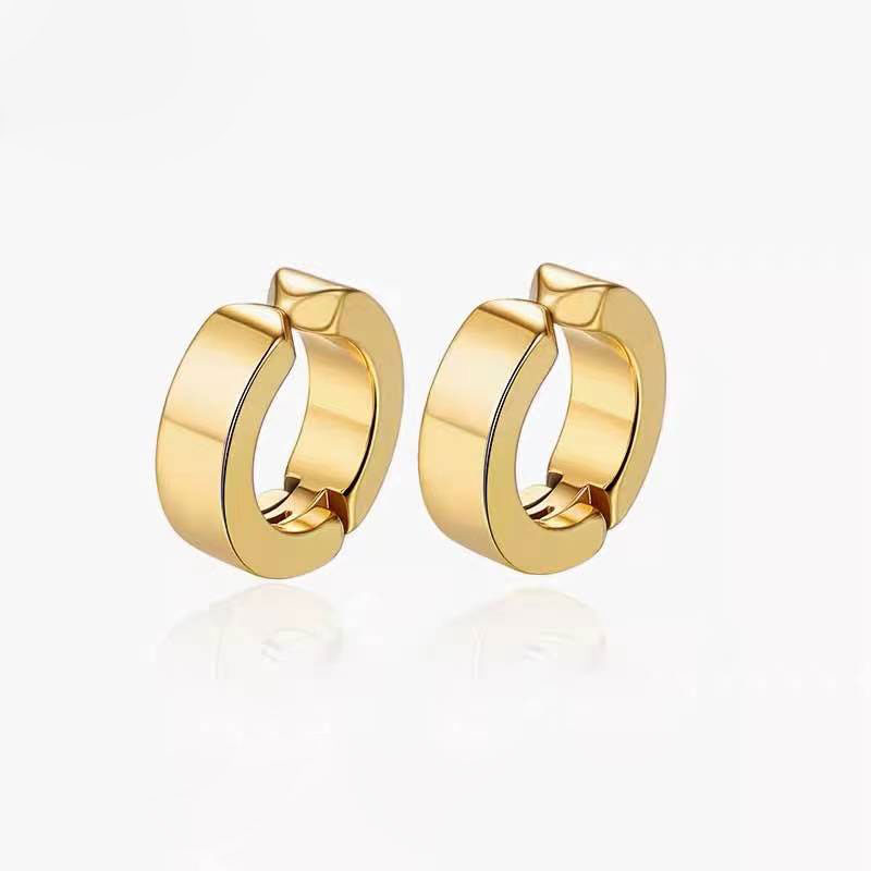 Novelty Color Block Earrings Made Of Durable 201 Stainless Steel For Stylish Everyday Wear 3