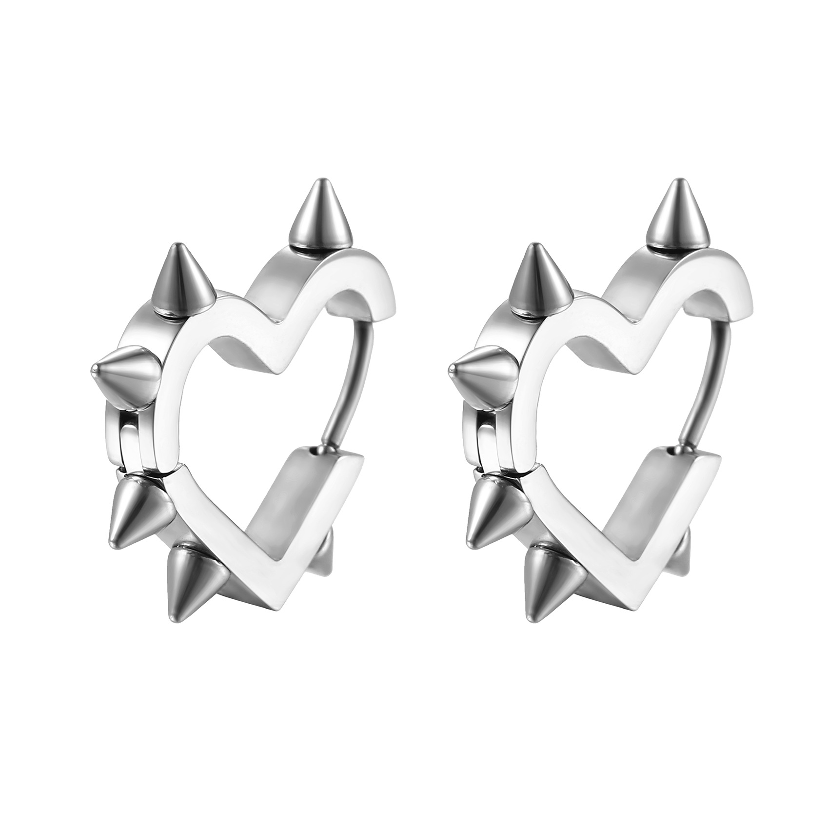 Electroplated Earrings With 18K Gold PVD Coated On 201 Stainless Steel Ear Pins, Unisex Design 3