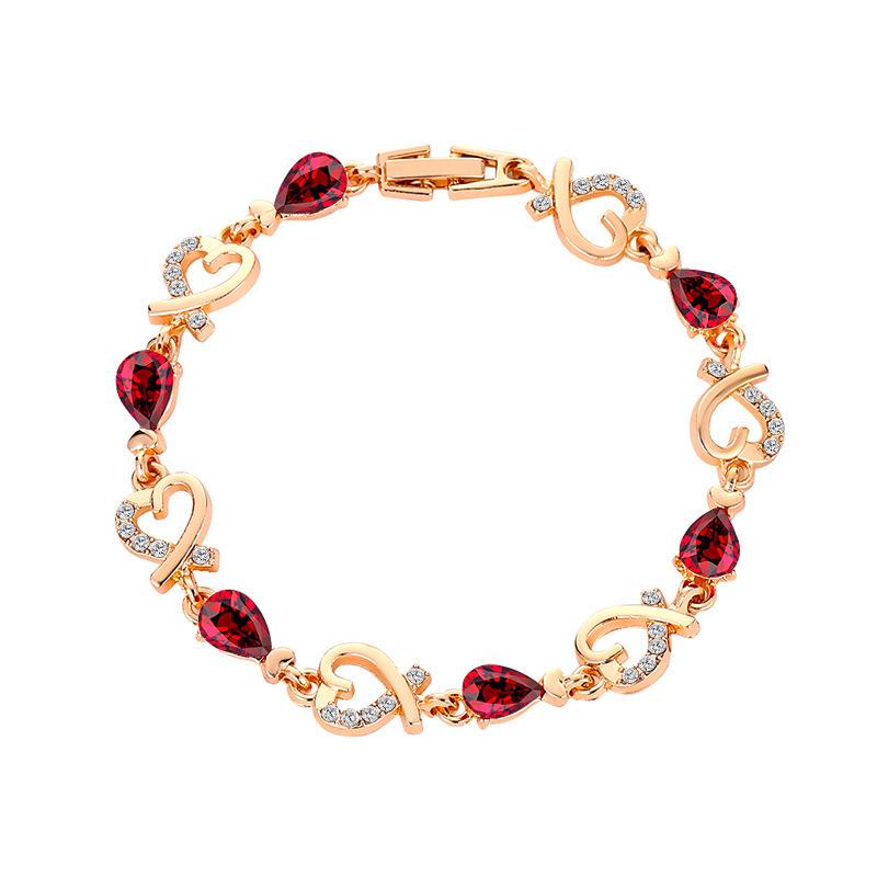 Heart Shape Copper Bracelet For Women In Royal Blue, Perfect Anniversary Gift 5