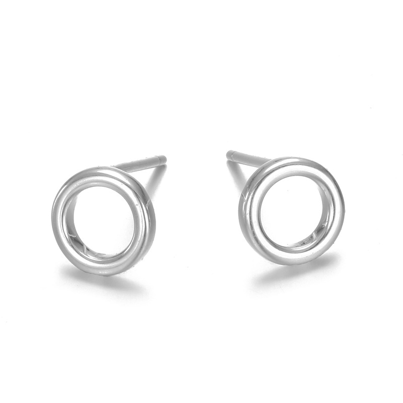 Geometric Waterproof Non Tarnish Earrings For Women, Stainless Steel With Real Gold PVD Coated Plating 4