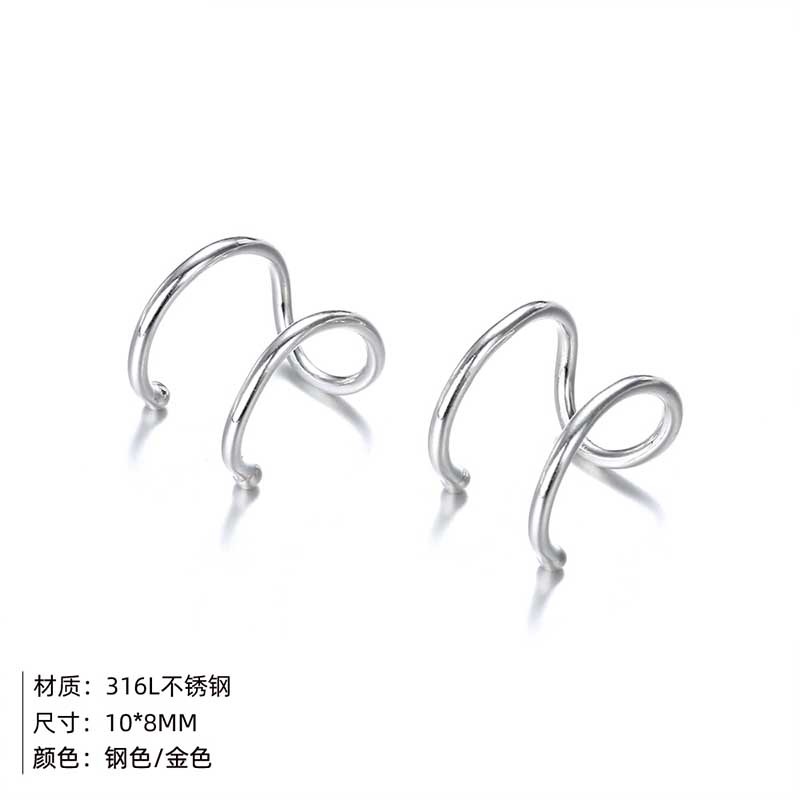 Geometric Stud Earrings For Women In 304 Stainless Steel With 14K Gold PVD Vacuum Plating 5