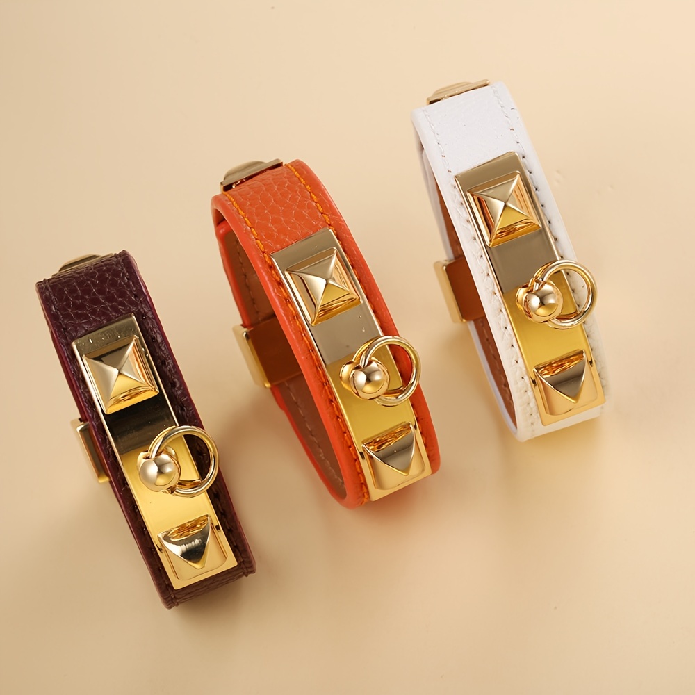 Infinity Asymmetrical Pu Leather Bracelet With Pu Leather Chain, Unisex Design 4