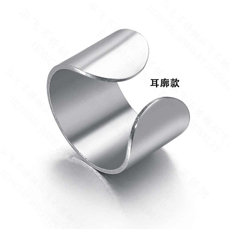 Geometric Clip Earrings Featuring Electroplated Design With 304 Stainless Steel Posts, Unisex Style 5