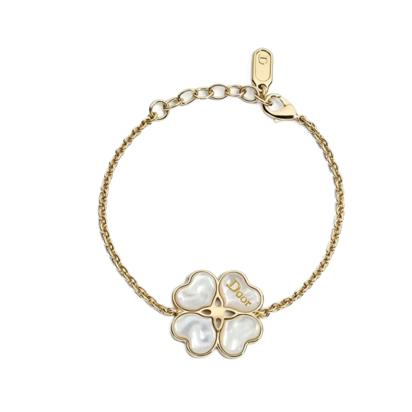 Lucky Heart Bracelet For Women With Copper Chain And Real Gold Plated Mother-of-Pearl Shell Pendant 5
