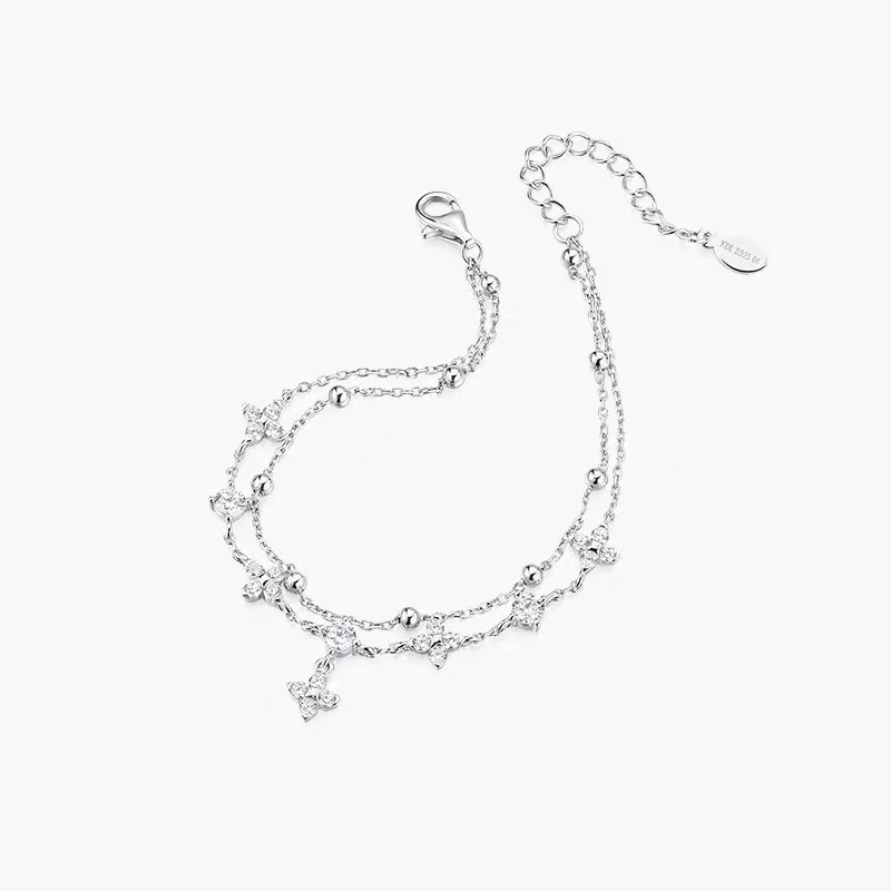 Lucky Heart Electroplated Copper Bracelet For Women, Perfect Valentine's Day Gift