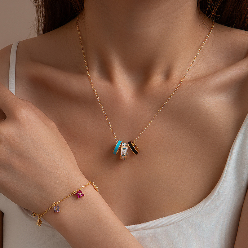 Lucky Heart Necklace For Women In 16K Real Gold Plated Copper With Zircon Inlay And Cable Chain 3