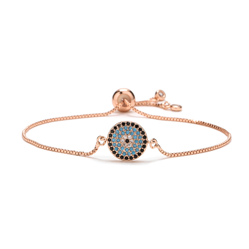 Luxurious Geometric Gold Bracelet With Natural Stone Beading And Zircon Inlay For Unisex 4