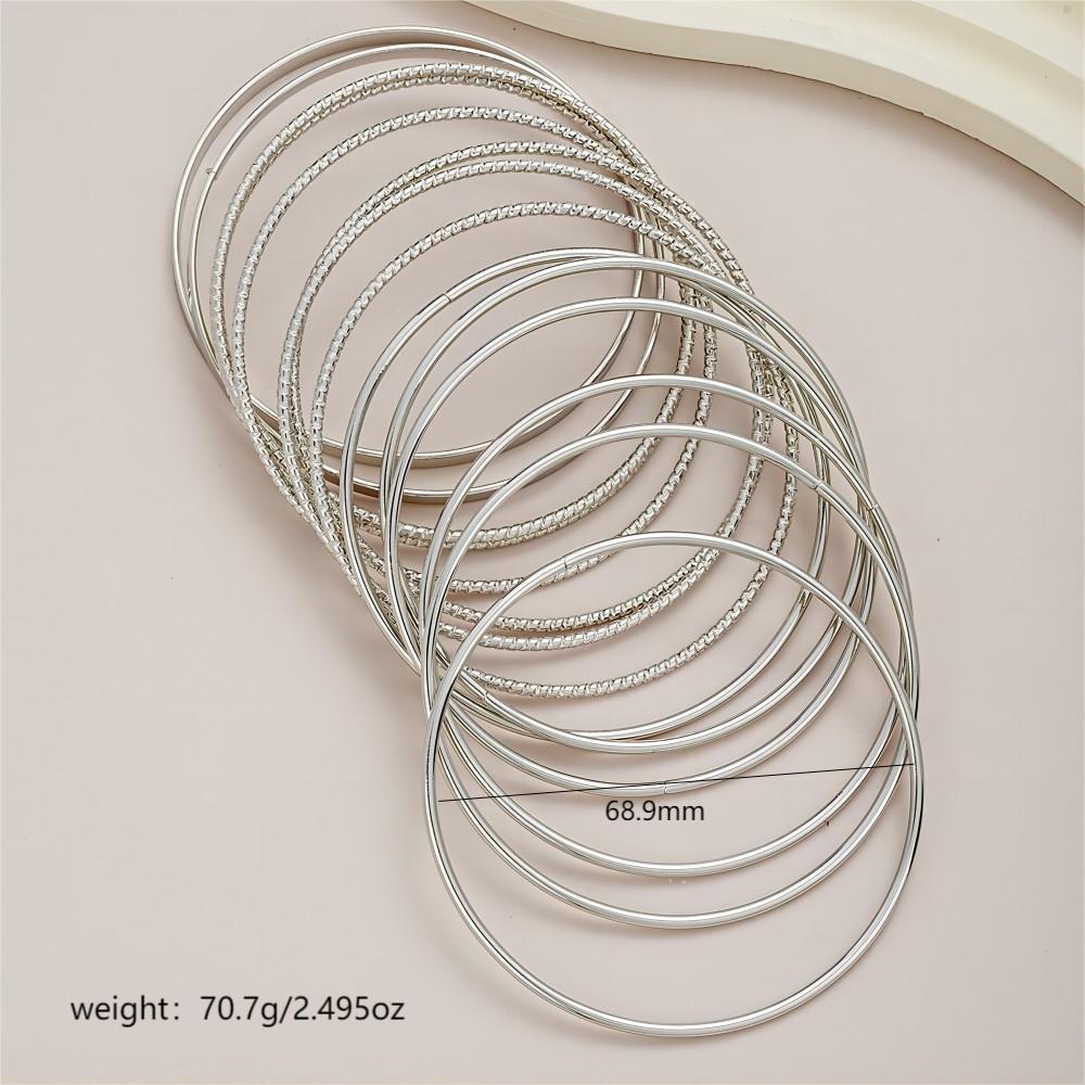 O-Shape Asymmetrical Metal Wristband With Golden Plated 0.03µm Thickness, Metal Pendant For Women 5