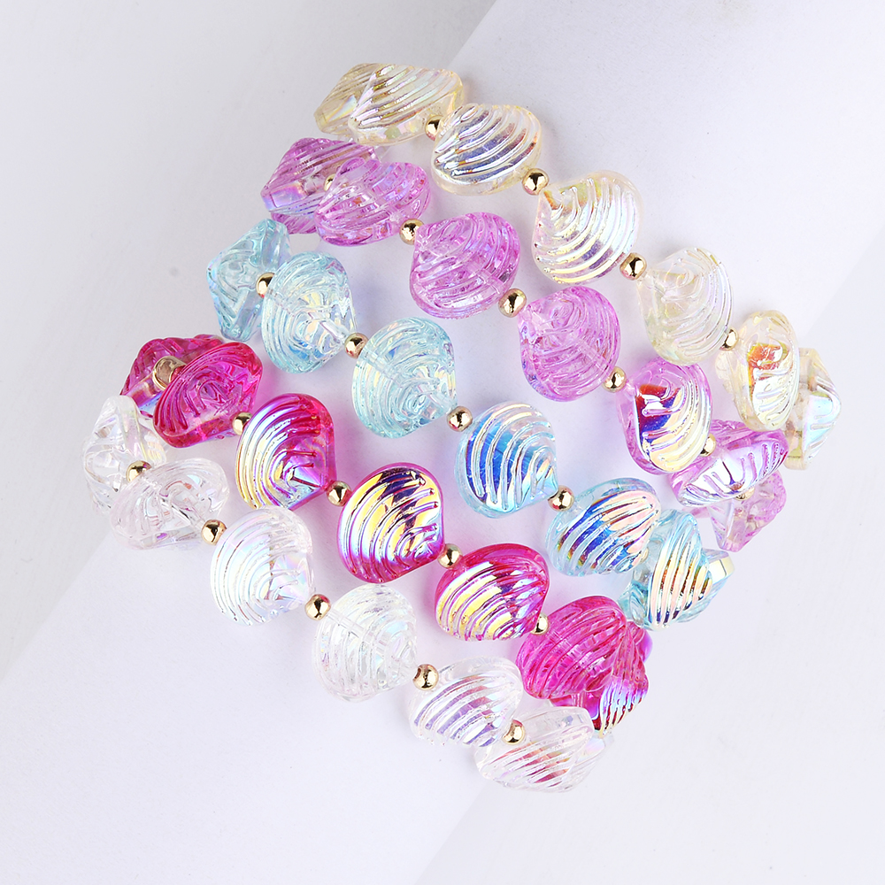 Ocean Marine Style Glass Beading Bracelet For Women With Water Plating And 0.03µm Gold Coating 2