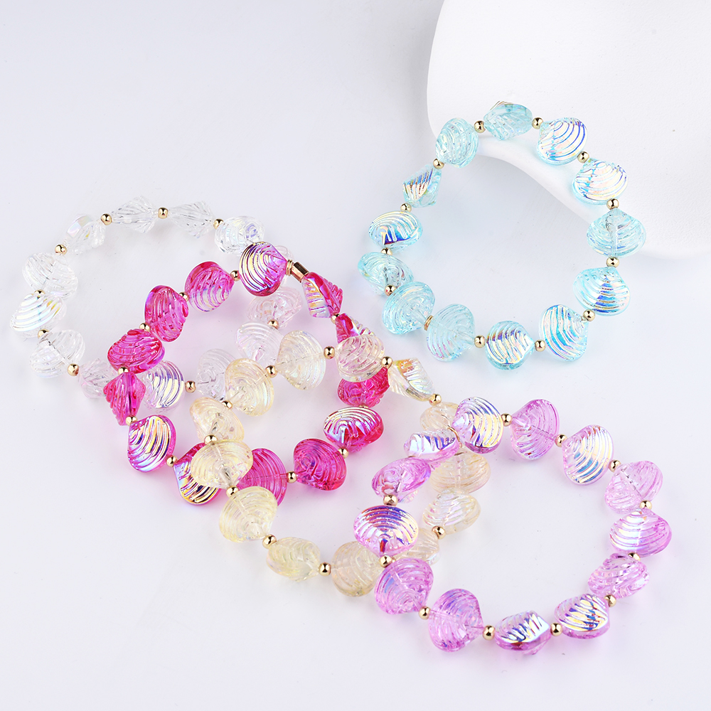 Ocean Marine Style Glass Beading Bracelet For Women With Water Plating And 0.03µm Gold Coating 3