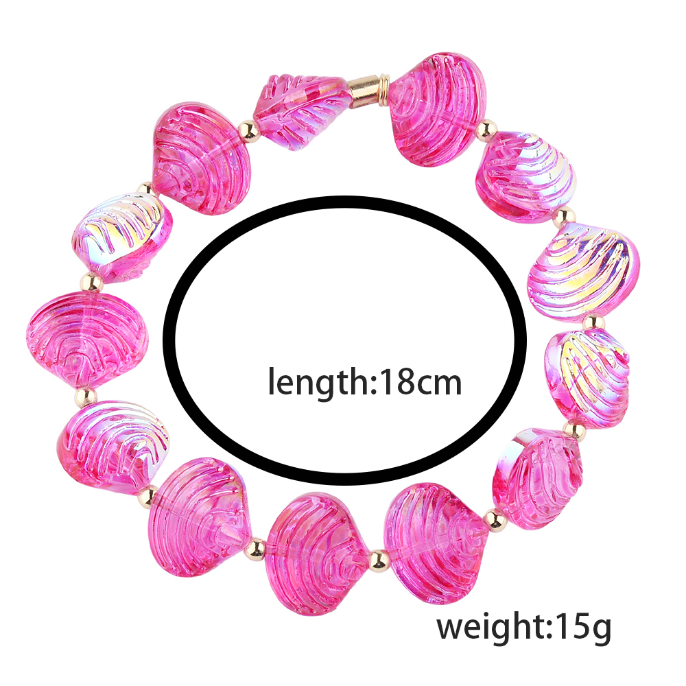 Ocean Marine Style Glass Beading Bracelet For Women With Water Plating And 0.03µm Gold Coating 6