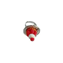 1 Piece Cute Modern Style Fruit Apple Cake Metal Plating Women's Adjustable Ring 4